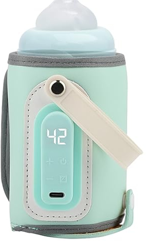 Bottle Warmer - USB Powered Adjustable Temperature Heater,Travel Bottle Warmer for Breastmilk | for Kids Girls Boys Feeding Nursing Office Home Car Daycare Stroller Vacation