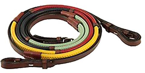 Kincade Regenbogen Zügel (122cm) (Braun/Bunt)