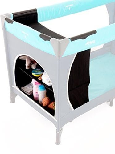 hauck 598108 - Mini guardaroba per lettino da viaggio Travelcot da 60 cm, colore: Nero