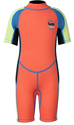 Kinder Shorty Neoprenanzug 2.5mm Neopren Mädchen Jungen UV-Schutz Schwimmanzug 2-10 Jahre