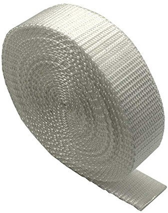 Nastro per fettucce da 25 mm - 5 metri - Zaino, zaino, cinghia per bagagli, cinghie per il trasporto, cinture - Bianca