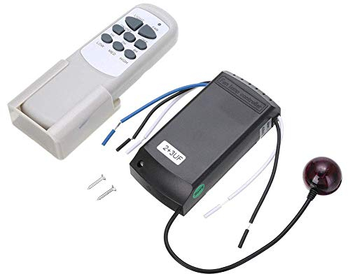 Mando a distancia para ventilador de techo, 220/240 V, 50 Hz, control remoto con temporización inalámbrica para ventilador de techo universal para hogar/oficina