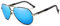 KINGSEVEN Klassische Polarisierte Sonnenbrille für Männer Frauen Retro Aluminium magnesium Sonnenbrille NK725 (Blue/Gray)