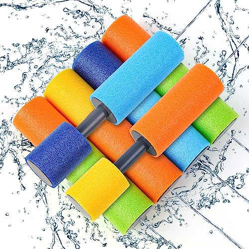 DERAYEE 6 Pezzi Pistola ad Acqua Schiuma,Gioccattoli Pistola ad Acqua per Bambini,Giochi all'aperto da Piscina Spiaggia Regalo per Divertimento