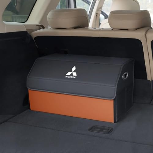 JOEBO Auto Lagerung Tasche Klapp Reise Aufräumen Box Stamm Werkzeuge Fall Für Mits-ubishi Colt Lancer Cordia Debonair Delica Diamante Dingo Dion e-Evolution Eclipse,Orange