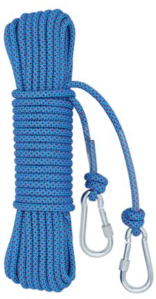 Lkw Ogechi Filo per Bucato da Esterni, Corda per Stendibiancheria Resistente da 10M/15M/20M con Clip, Stendibiancheria con Anima in Acciaio Diametro 10MM Linea di Corda Antiruggine