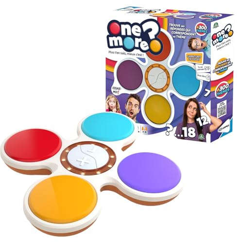 One More - Più sai, Meglio è!, Gioco da tavolo di aste e conoscenze, giocoso e strategico, 350 soggetti, 2-4 giocatori, per bambini a partire da 8 anni, GPN00