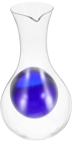 Mikinona Decantador De Sake Japonés Frío De Cristal Transparente Pequeño Con Boquilla Inclinada Para Servir Fácil, Jarra Para Bebidas Frías, Uso Reuniones y Fiestas, 1 Unidad
