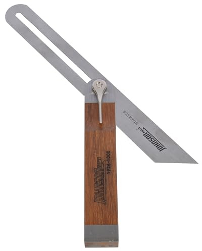 Johnson Level & Tool 1926-1000 Professional Carbonized Bamboo T-Bevel, 10, Bamboo Finish, 1 T-Bevel