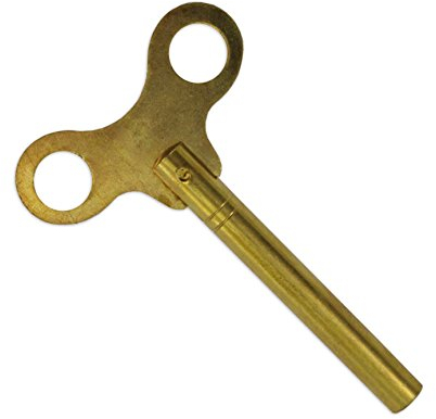 4 mm langer Schaft (7) Uhren-Schlüssel, Flügel-Typ, Messing-Schlüssel