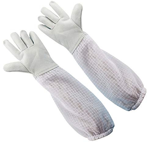 Imkerhandschuhe Ziegenleder-schutzhandschuhe - Für Imker 50 Cm Mit Belüfteten Ärmeln