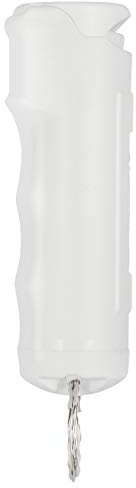 Police Magnum Keychain Pepper Spray Flip Top Safety- Maximum Heat Strength OC with Dye- Self Defense- Made in The USA- 1 Pack White FT