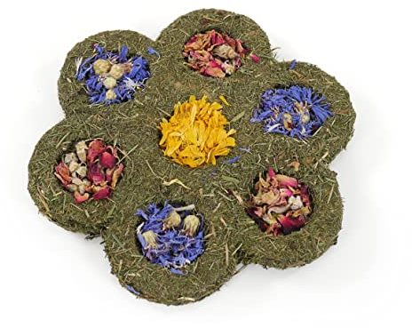 Rosewood Naturals Flower 'n' Forage Blossom, Small Animal Treat and Forage Gnaw Toy for Rabbits, Guinea Pigs, Chinchillas, Degus, Hamsters, Gerbils, Mice and Rats