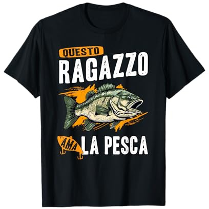 Divertente pescatore questo ragazzo ama la pesca bambino Maglietta
