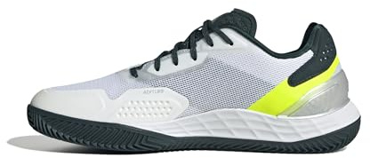 adidas Uomo Defiant Speed 2 Clay Tenis Shoes, Ftwr White/Aurora Ivy/Ftwr White, 46 EU