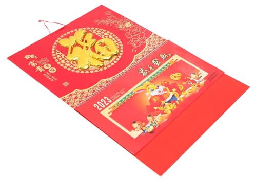 VILLFUL Mondkalender Zum Aufhängen Traditioneller Kalender Abreißbarer Mondkalender Hasenjahreskalender