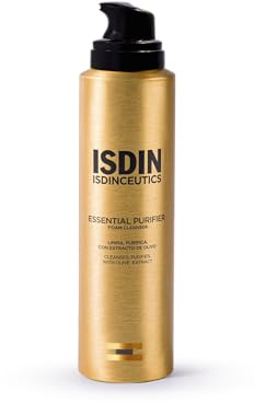 ISDIN Isdinceutics Essential Purifier (150 ml) | Schiuma Detergente Viso con Estratto d'Olivo | Deterge e Purifica per una Pelle Rivitalizzata | Adatta a Tutti i Tipi di Pelle