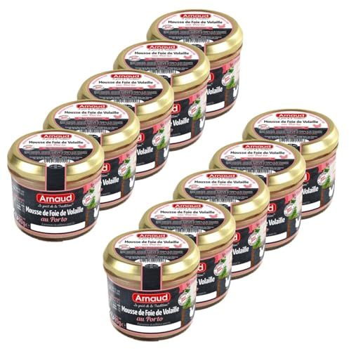 Lot 10x Mousse de foie de volaille au Porto - Bocal 90g