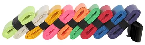 Iuhtrb Lot de 10 poignées perforées pour raquette de tennis, badminton, squash, entraînement, antidérapantes, super absorbantes, design perforé