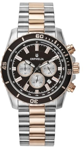 Orphelia Herren-Armbanduhr New Wave Chronograph Quarz Edelstahl