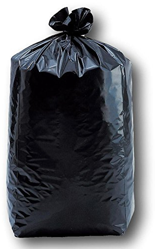 Lot de 500 sacs poubelle 50, Litres noir renforcé qualité professionnel 35u 68 x 75 cm haute résistance, garanti anti-fuite