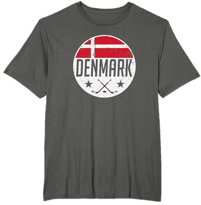 Denmark Ice Hockey Flag Jersey Supporter Danish Fan Gift T-Shirt