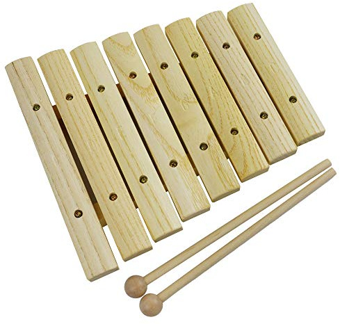 A-Star Wooden 8 Note Xilófono Soprano Diatónico con dos batidores de madera - C6 a C7