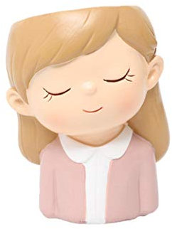 EXCEART Plante Succulente Pot Résine Fille Couple Dessin Animé Figure Planteur Pot de Fleurs de Bureau Bassin Ornement pour La Maison Jardin Bonsaï Décor Valentine Cadeau
