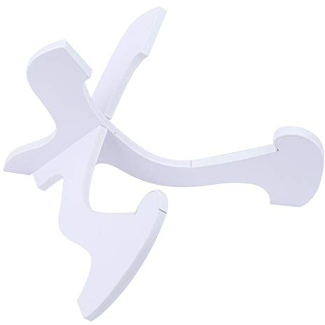 Aukson Supporto per Ukulele, Supporto per Strumenti in PVC Bianco Supporto Portatile Pieghevole Supporto per Rack Verticale per mandolino Leggero per Strumenti a Corda Piccola