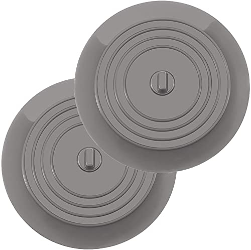 2 pack Silicone Tub Stopper,Drain Stopper Universal Sink Plug,Drain Plug for Kitchens, Bathrooms and Laundries, Sink Bathtub Drain Cover(15.3cm/6inch)