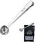 Shonye 7 Inch Coffee Scoop with Bag Clip, Silver Coffee Scoop in SUS 304, Coffee Accessory Coffee Spoon for Measuring,Sealing, Coffee Measuring Spoon for Coffee Beans, Milk Powder