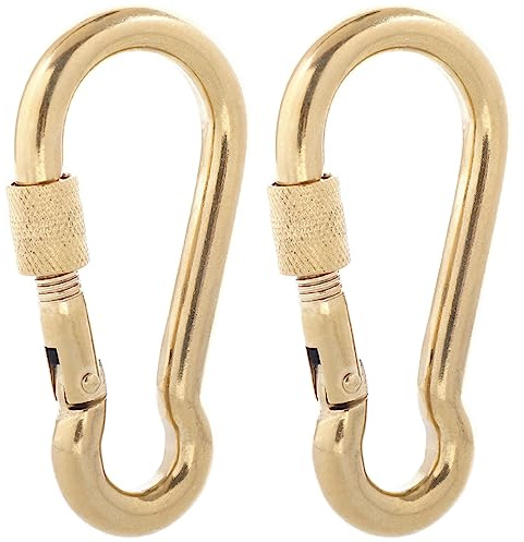 SEPWIK 316 Stainless Steel Carabiner Clips, Heavy Duty Carabiner Hooks, Keychain Carabiners, Multi-Purpose Spring Snap Hook for Dog Leash, Outdoor Camping, Swing, Hammock