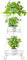 VASZOLA 3 Tier White Metal Plant Stand for Multiple Large Planters Indoor Outdoor Organizer, Heavy Duty Tall Flower Stand for Corner Patio Bathroom Office, Modern Sturdy Vertical Iron Rack, Cat Proof