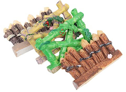 Milisten 4 Piezas Mini Vallas Decorativas para Jardín Adornos de Micro Paisaje Accesorios para Casa de Muñecas Decoración Exterior Estilo Aleatorio