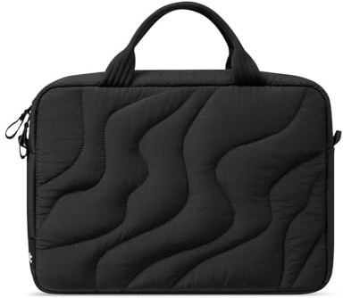 tomtoc laptopväska 13-16 tum, puffy laptopväska för damer, lätt väska för 13-16-tums Laptop, modern laptopfodral arbetsväska portfölj handväska för daglig pendling