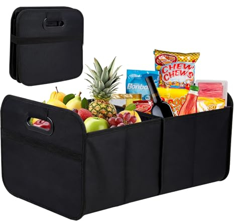Wixovo Organizzatore Baule Auto 35L,Borsa Per auto Portaoggetti per Autos Multiscomparto Pieghevole Impermeabile rinforzato e resistente Oxford impermeabile e antiscivolo.