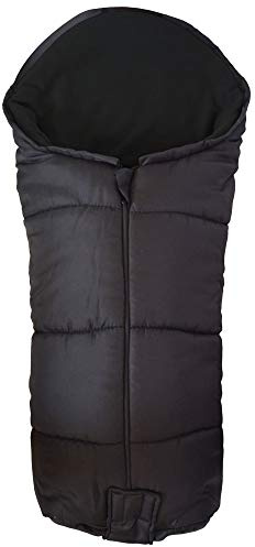 For Your Little One Universal Footmuff – Deluxe Fleece Lined Cosy Toes, Snug Fit for All Pushchairs, Strollers, Prams & Buggies, Jogger | Compatible with Joie (Deluxe, Black)