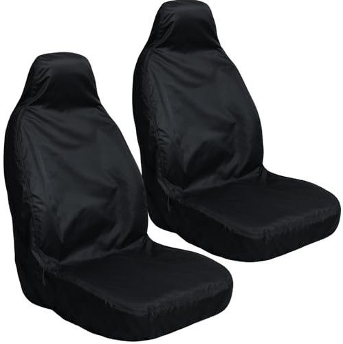 HowseHold Car Seat Covers Front Seats Pack of 2 Universal Fit, Water Resistant, Easy to Clean & Install, Protects Against Dirt, Spills, Mud & Pet Hair Seat Protectors
