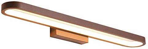 Aplique de Pared Moderno, luz LED para Cuadros con Pantalla acrílica, 3 temperaturas de Color, luz marrón metálica para Espejos y armarios, Ideal para dormitorios, hoteles y restau