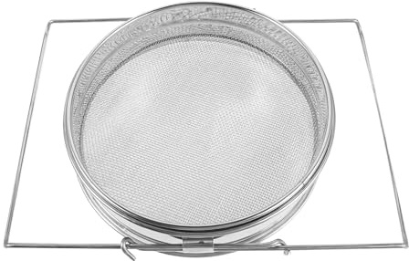 NUOBESTY Cedazo para Apicultura de Acero Inoxidable Doble Capa, Filtro de Miel Reutilizable, Colador para Miel y Jugos, Accesorio Práctico para Apicultores, 1 Pieza, Uso Doméstico