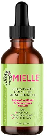 Mielle Rosemary Mint Scalp & Hair Strengthening Oil 59 ml – Aceite Capilar con Biotina, Romero y Menta para Cuero Cabelludo y Crecimiento del Cabello | Pack Laborawi (1 x 59ml)