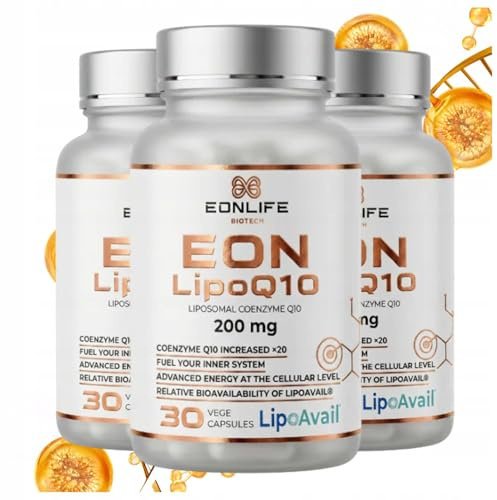 EON LipoQ10 – liposomalt coenzym Q10 200 mg med LipoAvail®, 3-pack