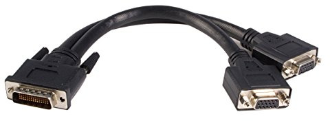 StarTech.com DMS-59 adapter Y-kabel – DMS59 LFH59 (DMS60/LFH60) (kontakt) 59 stift till 2 x VGA (hona) 15 stift – splitter – kabellängd 30 cm