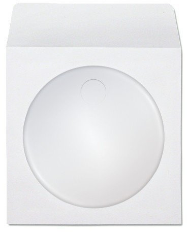 100 fundas de papel para CD con ventana y solapa, electrónicas/gadgets portátiles para consumidores