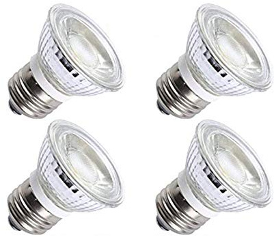 CTKcom 5W PAR16/HR16 LED Spotlight Bulb(4 Pack)- E26/E27 COB Flood Light Bulb 36 Degree 450LM 6000K Daylight White 50W Halogen Bulb Equivalent LED Bulbs 110V~130V
