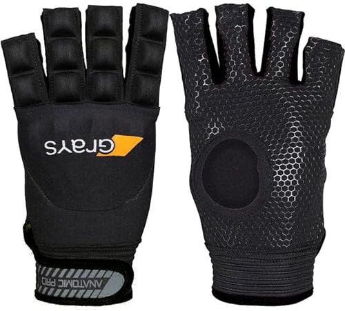 GRAYS Anatomischer Hockey-Handschuh für Linkshänder, Schwarz, Größe M
