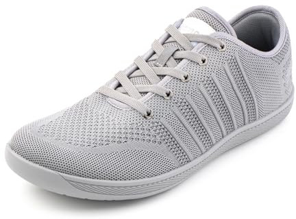 Hitmars Barfußschuhe Herren Damen Barfussschuhe Zehenschuhe Barfuss Schuhe Unisex Fitnessschuhe Traillaufschuhe Trail Running Wanderschuhe Laufschuhe Grau 2 Größe 38