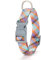 YUDOTE Dog Collars Small Reflective Braid Flat Rope Collar with Safety Buckle Adjustable Soft Cord Coller for Active Canines Daily Use,Dynamic Stripe