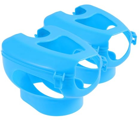 SUPVOX Supporto Fisso per Piccioni da Corsa in Plastica 2 Pezzi per Iniezioni e Somministrazione Medicinale, Rastrelliera Stabile per Piccioniere e Porta-mangiatoia, Accessorio Sanitario