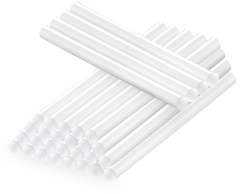 Flintronic Varma limpinnar, 30-pack 7 mm x 150 mm limstift för varmlimpistol, genomskinliga smältlimpinnar, limpistolpåfyllning för gör-det-själv, hantverk, konst, hobbyer, reparationer